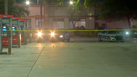 Man injured after shots fired at Pembroke Park gas station; stray bullets hit nearby home